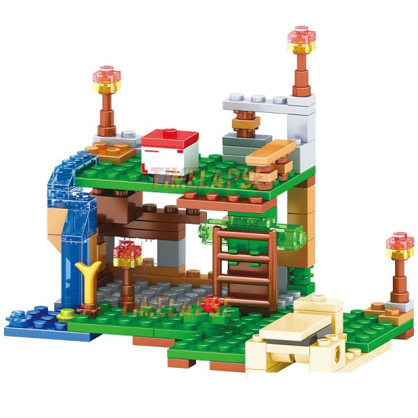 The Villages Huset Svin Alex Zombie Action Bygningsblokke Klassisk Model Sæt Klodser Børn sæt