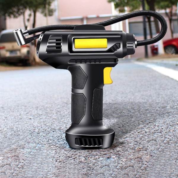 120W handhållen luftkompressor trådlös kabel uppblåsbar pump bärbar luft pump
