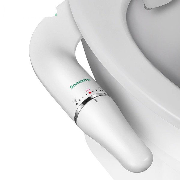 Toalett Bied Ultra-Slim Bide Toalett Sits Fäste Med Mässing Inlopp Justerbart Vatten Tryck Badrum Hygienisk Dusch