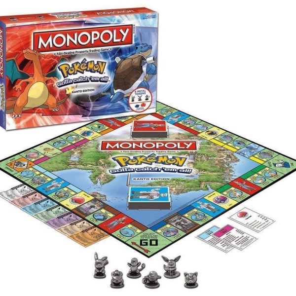 Alle engelske Pokemones Monopoly Legetøj Brætspil for voksne og børn 2-6 personer fest