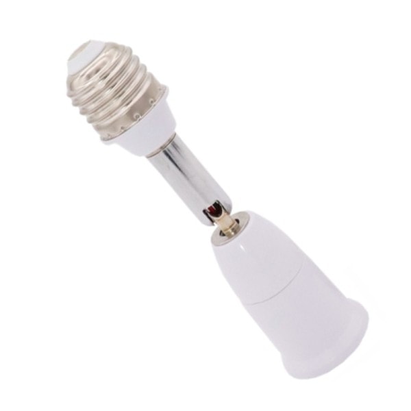 E27 E27 Pidennetty lamppu jalusta 180 astetta kierto putki LED valo polttimo jatke lamppu pidin