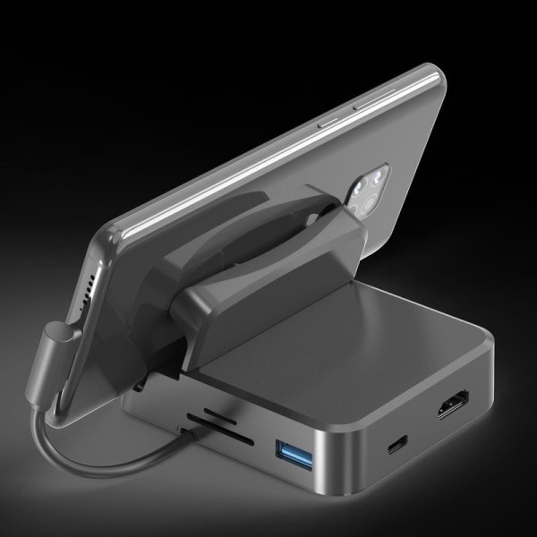 Typ C HUB Docking Station Telefon Ställ Dex Pad Station USB C To HDMI-kompatibel Dock Ström Laddare Kit