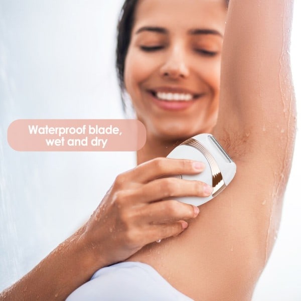 Dame Elektrisk Epilator USB Oppladbar Barbermaskin Bikini Underarm Bein Ansikt Hårfjerning Trimmer