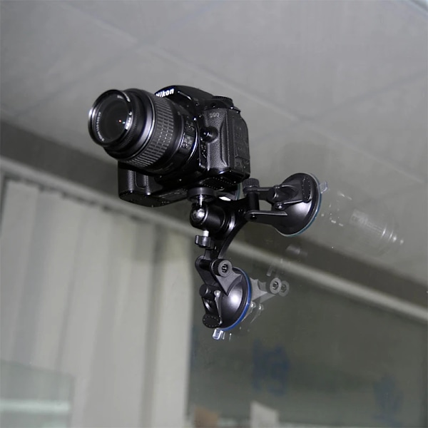 Trippel Sugkopp Fäste med 1/4'' Standard Gänga Adapter för Gopro
