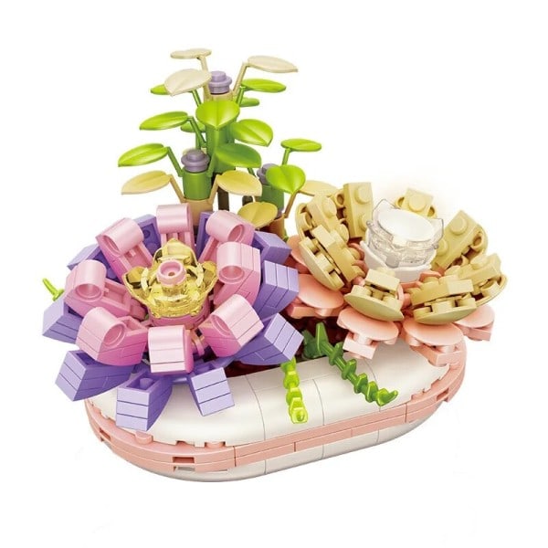 Noctilucent Potte Planter Sukkulenter Bonsai Tre Gards Romantic Bygning Klosser Modell Klosser