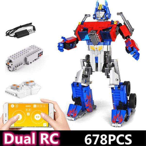 RC Bricks Robot Assembly Mall Sähkö Rakennus Blocks Tekninen APP Ohjelmointi Kaukosäädin Ohjaus Lasten lelu
