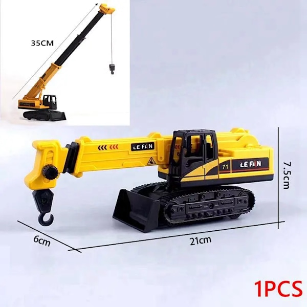 Engineering Kran Kake Topper Bursdag Bygg Fest Dekor Traktor Kake Dekor For Barn