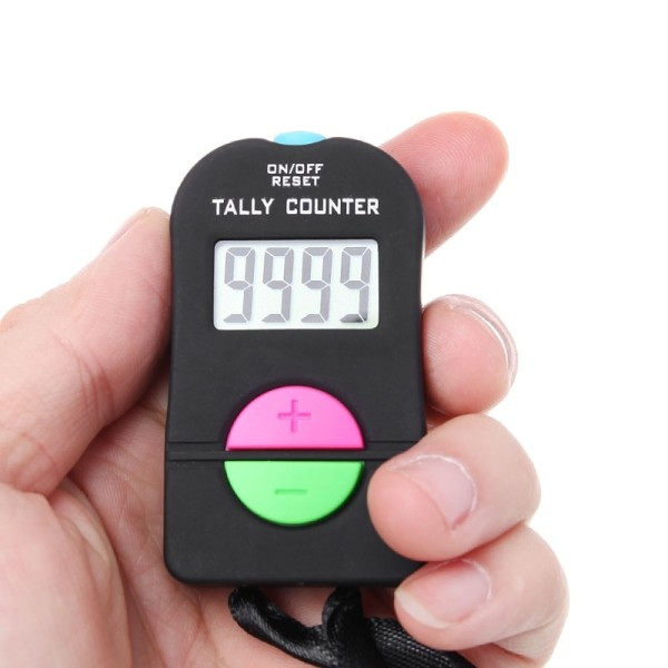 Digital Hand Tally Counter Elektronisk Manuell Clicker Golf Gym Hand Held Räknare