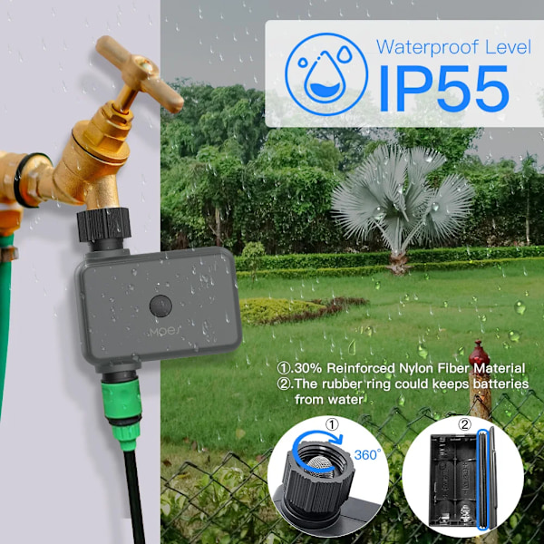 Smart Tuya Bluetooth Hage Vann Timere