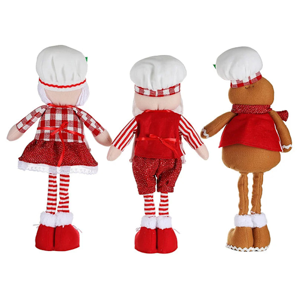 God jul Sträckbar kock tomten Docka Söt Pepparkakor Man Teleskopisk leksak