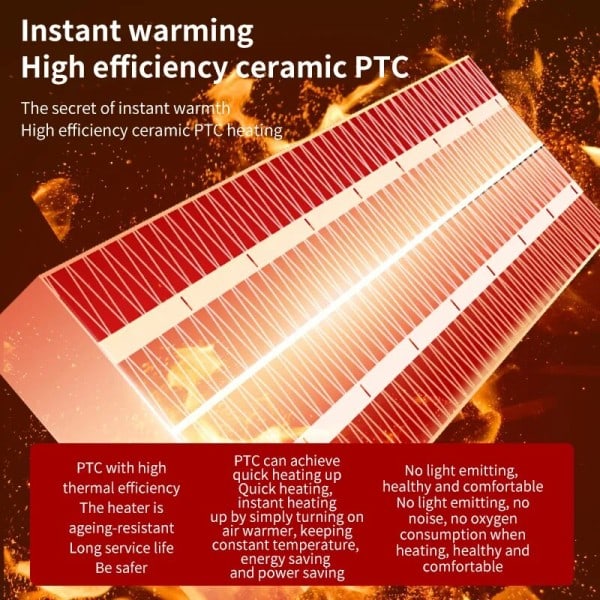 Elektrisk varmer til værelse PTC keramik elektrisk varmere lagner bærbar hus varme fod hånd varmer