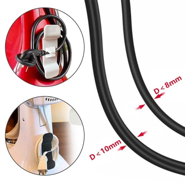 Ledning innpakning kroker wire ledning kabel organisering luft frityrkoker kaffe maskin omslag kabel beskytter