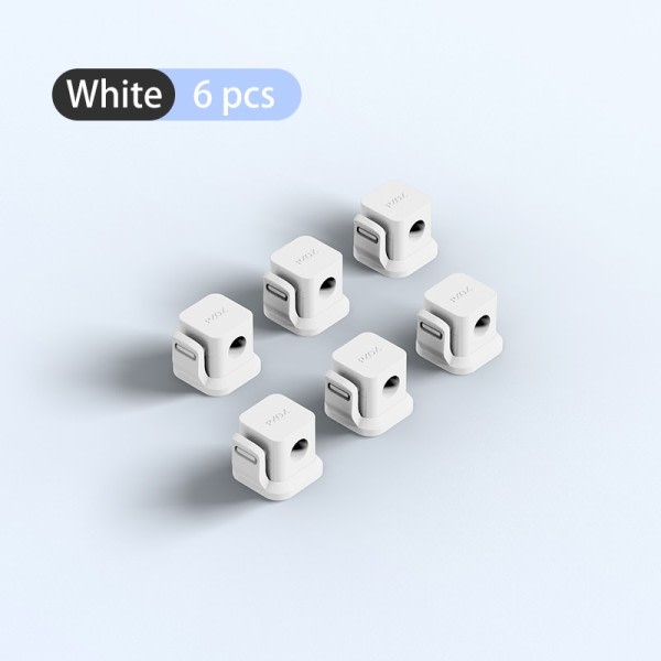 PZOZ 6 stk kabel organisering ledelse ledning holder usb kabel vinder skrivebord ryddig klemmer for mus øretelefon ledning data linje beskytter