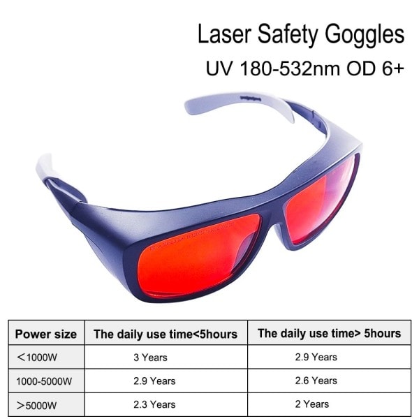 Professionella Laser glasögon Skyddsglasögon