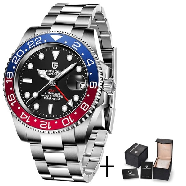 Ure Mænd' Luksus Sapphire Automatisk Mekanisk Ur 40MM rustfrit stål vandtæt ur