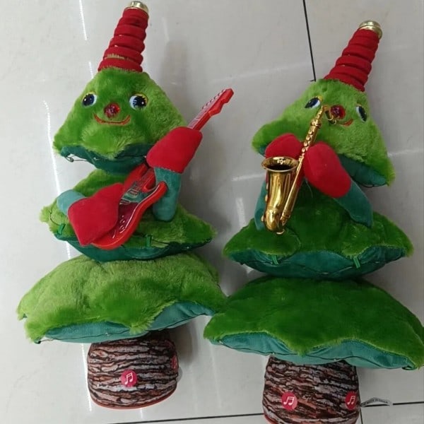 Jul Träd Sång Dans Leksaker Tomten Bebis Musikal Leksak Dans leksaker