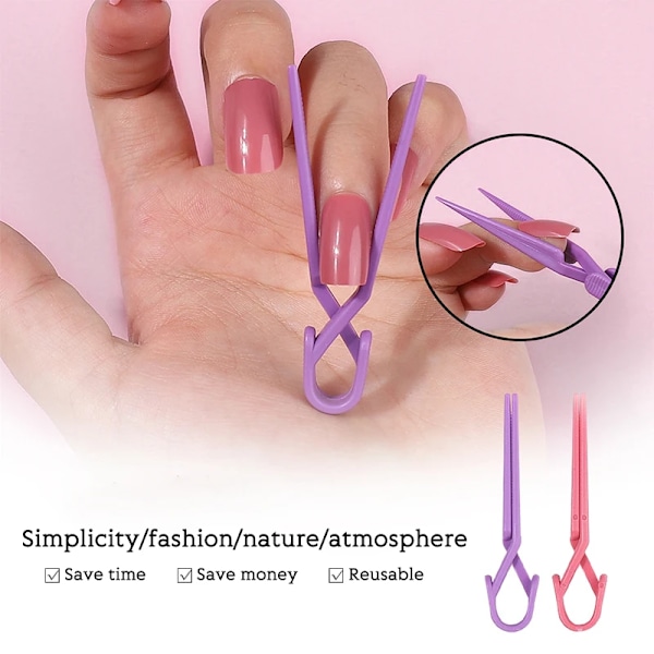 10 stykker Negle Klip Set Blandet Farve Neglekunst Farvning Beskyttelse Klips Manicure Værktøj