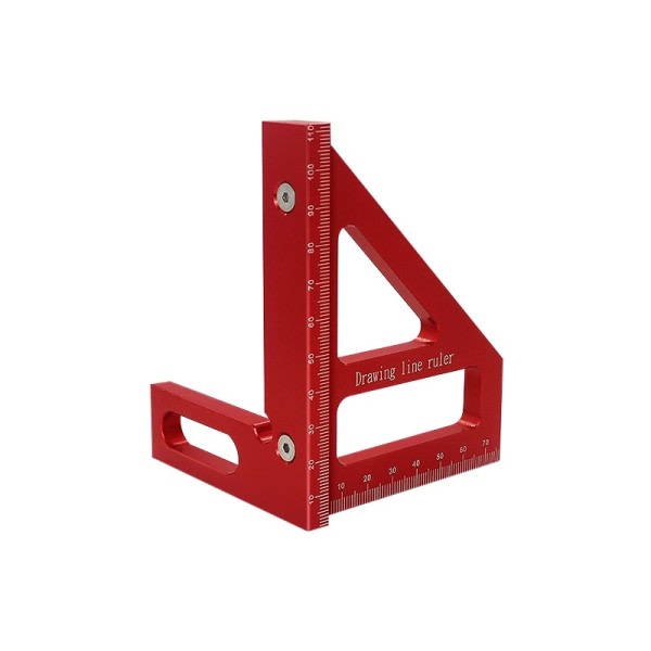 Träbearbetning fyrkant gradskiva aluminium legering gering triangel linjal hög precision layout mätning verktyg