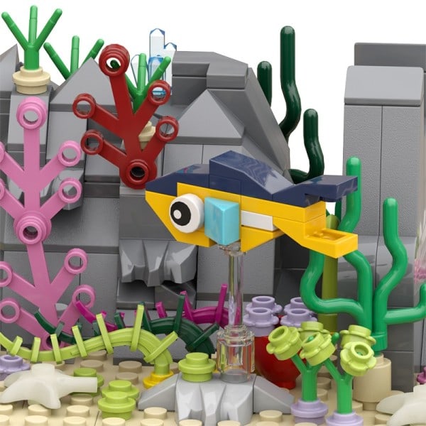 MOC DIY Nautilus Submarine Leagues laiva rakennus lohko sarja merenpohja vene alus tiili malli lasten lelu