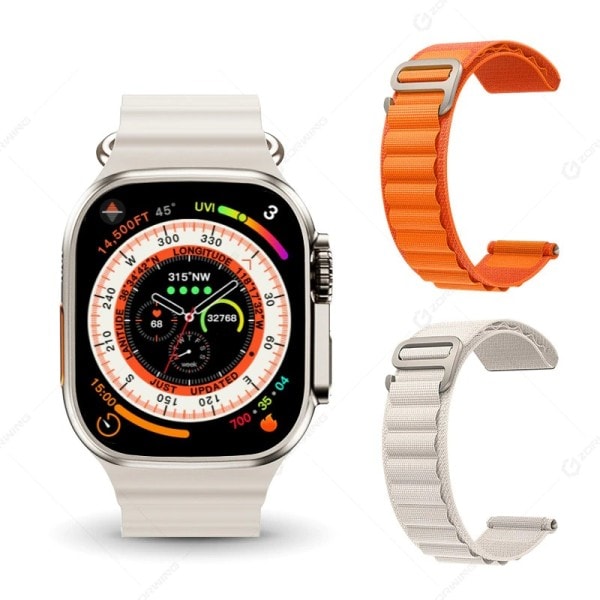 Ultra Älykello Miesten 49mm GPS NFC Älykello Titanium Seos 173 Sport Mode Fitness kello