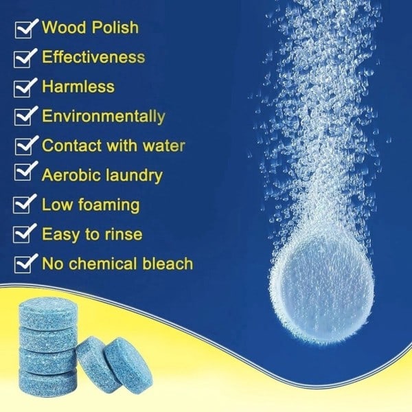 Solid Cleaner Auto Tuulilasi Pyyhin Porekumi Tabletit Lasi WC Siivous Auto tarvikkeet