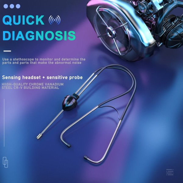 Auto Cylinder Stetoskop Bil Motor Block Diagnostik Fordon Hörselverktyg
