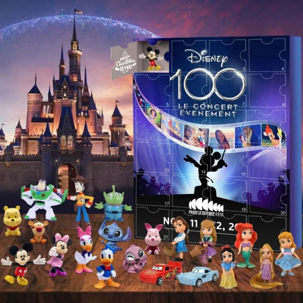 Jul Advent Kalender För Barn Disney Mickey Minnie Blind Låda Juguetes Överraskning leksaker