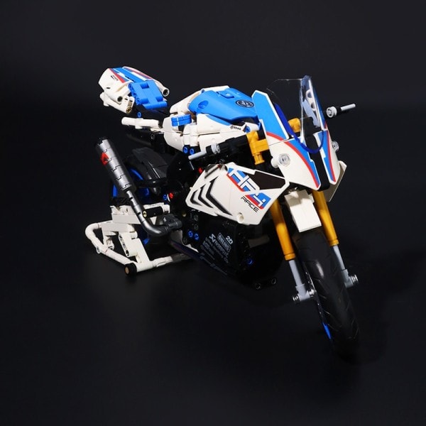 Byggnad Klossar Motorcykel Kits Set Modell Klossar Set City Racing Motorcykel Fordon Brick Leksaker