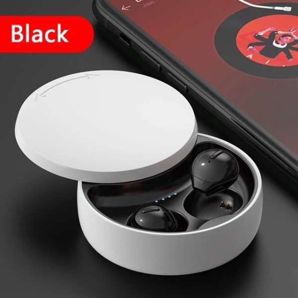 Minsta Osynliga Hörsnäckor Trådlösa Earons Bluetooth in Ear Mini Liten Hörsnäcka Dold med laddningsfodral