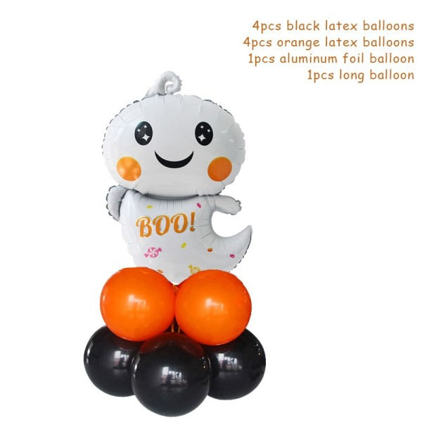 Halloween græskar spøgelse heks flagermus folie balloner sæt