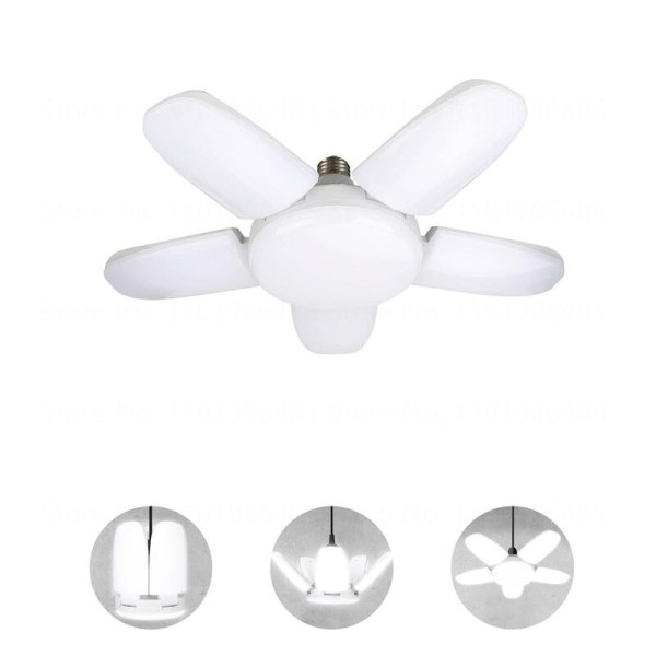 60W Klinger Deformerbare LED Garasje Lys E27 Justerbar Shop Topp Tak Lampe