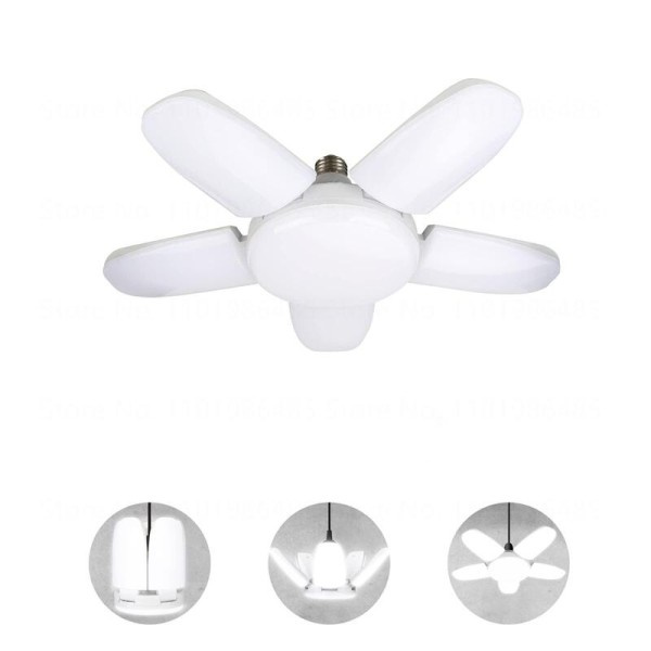 60W Skär Deformerbar LED Garage Ljus E27 Justerbar Shop Topp Tak Lampa