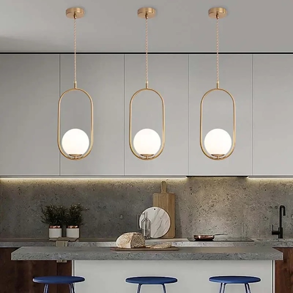 Led katto kruunut ruokailu huone lamput moderni ylellinen kulta pinnoitus keittiö
