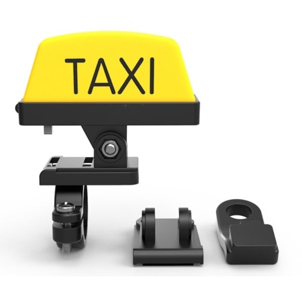 Justerbart håndtag hjelm lys usb genopladeligt advarsel taxa boks skilt LED lampe indikator