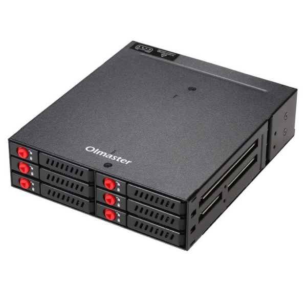 6-Bay 2,5 tommer SATA SSD HDD Hot Swap Mobil Rack/Enclosure Hard Disk Kapital Rack Data lagring