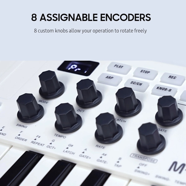 Mini USB näppäimistö MIDI ohjain 25 nopeus herkät näppäimet