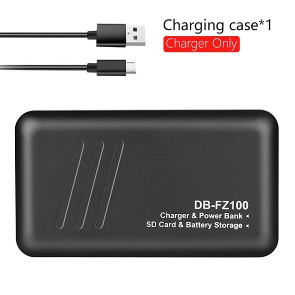 Batteri og batteri oplader etui strøm bank