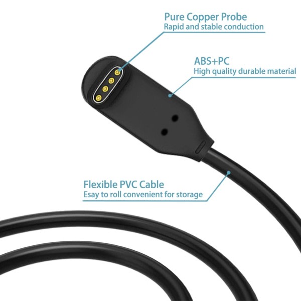 1 meter USB Ladekabel Strøm Adapter For Garmin Fenix 7 7S 7X 6 6S 6X 5 5S 5X Forerunner