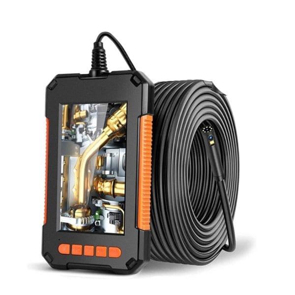 Industriell Endoskop Kamera 1080P 4,3 tum IPS Enkel Dubbel lins Rör Bil inspektion Boreskop