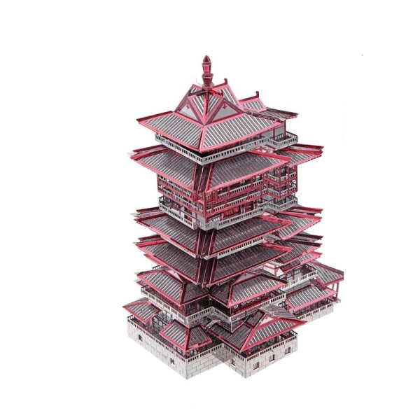 3D metal puslespil model bygning sæt - Yuewang tårn stiksav legetøj ,jule fødselsdag gaver