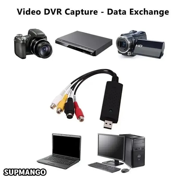 USB 2.0 Video Audio muunnin Capture Card Easy Cap Video Audio muunnin