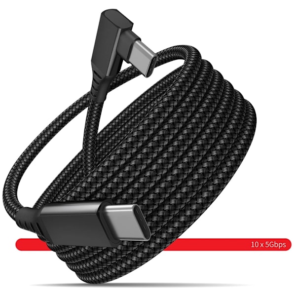 5M Data Line Laddningskabel för Oculus Quest 2 Pico 4 PS5 Tillbehör PC USB 3.2 Typ C Laddare Link Kabel