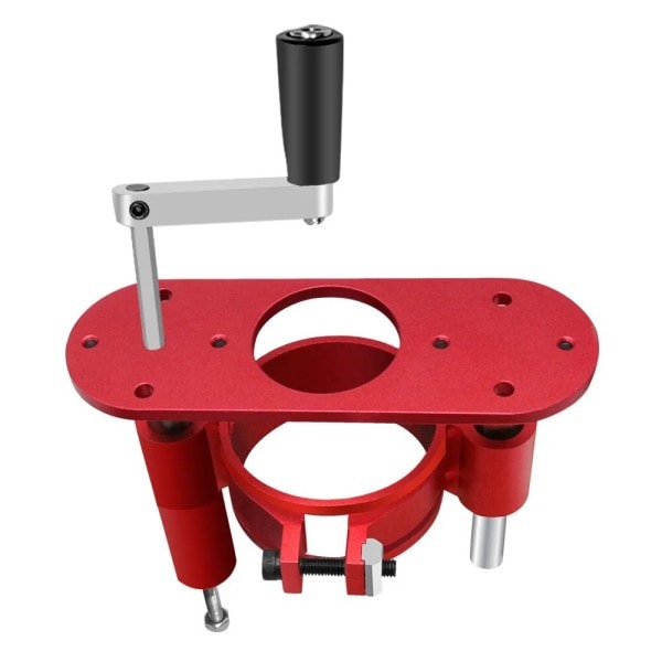 Träbearbetning Precision Router Lift Aluminium Fräs Bord Insats Plåt Kit - Trä Fräs Lyft Bas för Arbetsbänkar
