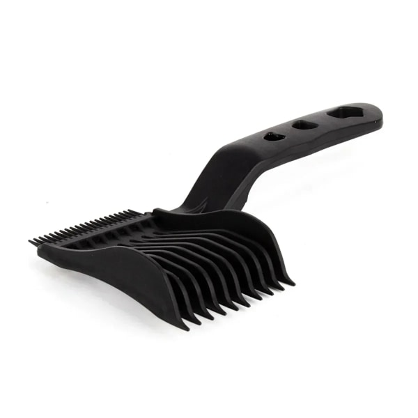 2 Pieces Kit Upgrade Barber Platt Top Hår Klipp kammar Män's Arc Design Böjd Positionering Hår klippare kammar Salon Frisör Verktyg
