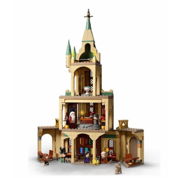 MOC Creative Ideas Classic Film Dumbledore's Office Castle Bygning Bygning Klosser Modell Klosser Barn Leker