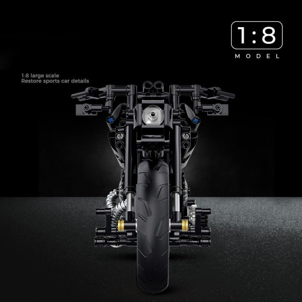 Klassisk motorcykel bygning model klodser moto vej racer klodser jule gaver legetøj