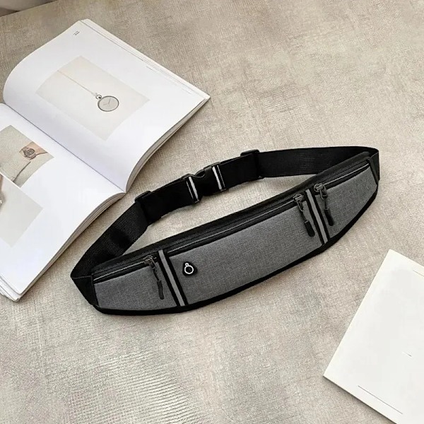 Midja Fanny Pack Gym Sport Löpning midja väska Justerbar Elastisk remmar