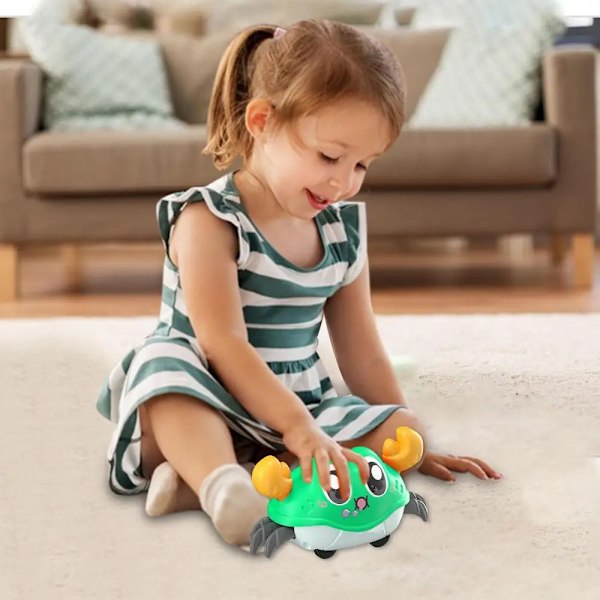 Crawling Krabba Magen Tid Baby Sensor Leksaker