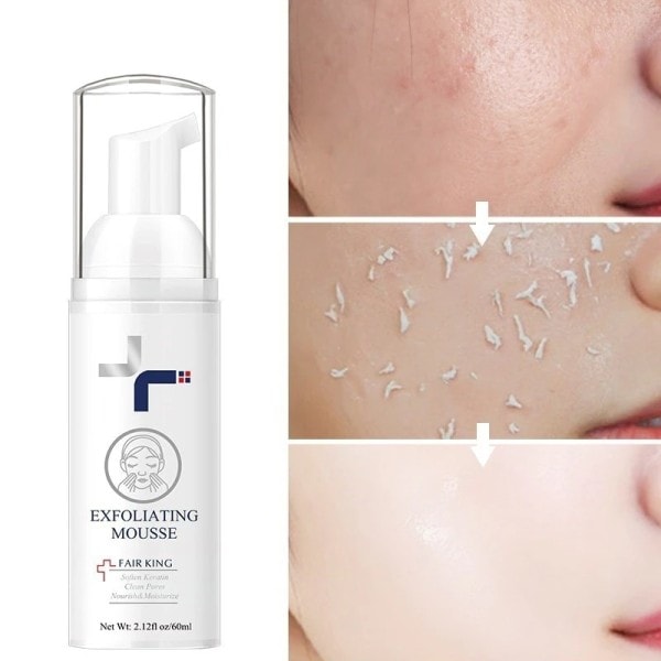 Ansiktsbehandling Exfoliering Mousse Peeling Gel Ansiktsskrubb Djup Ta bort Hud Exfoliator Crème