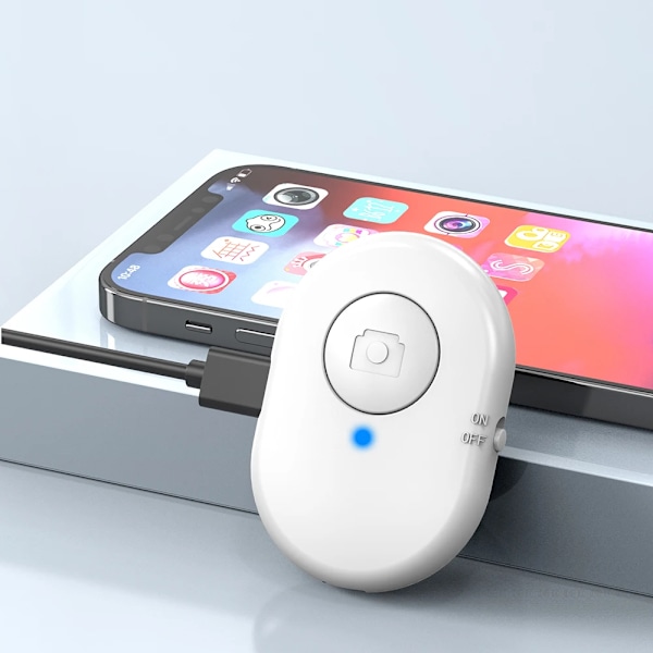 Mini Bærbar Bluetooth-kompatibel Fjernbetjening Kontrol Trådløs Selfie Shutter Control